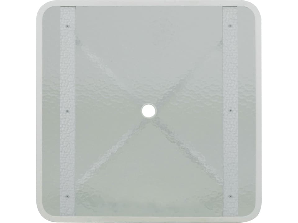 Sandoval 36-Inch Square Aluminum Glass Table Top with Umbrella Hole