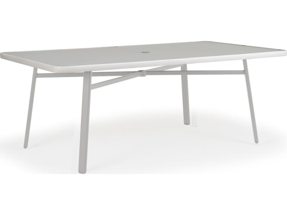Sandoval Rectangular Glass Table Top with Umbrella Hole