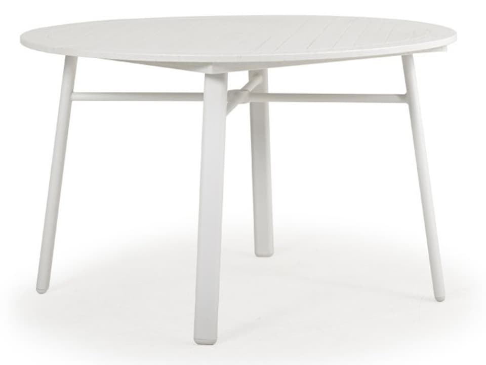 Sandoval 48-Inch Faux Wood Round Table Top with Umbrella Hole