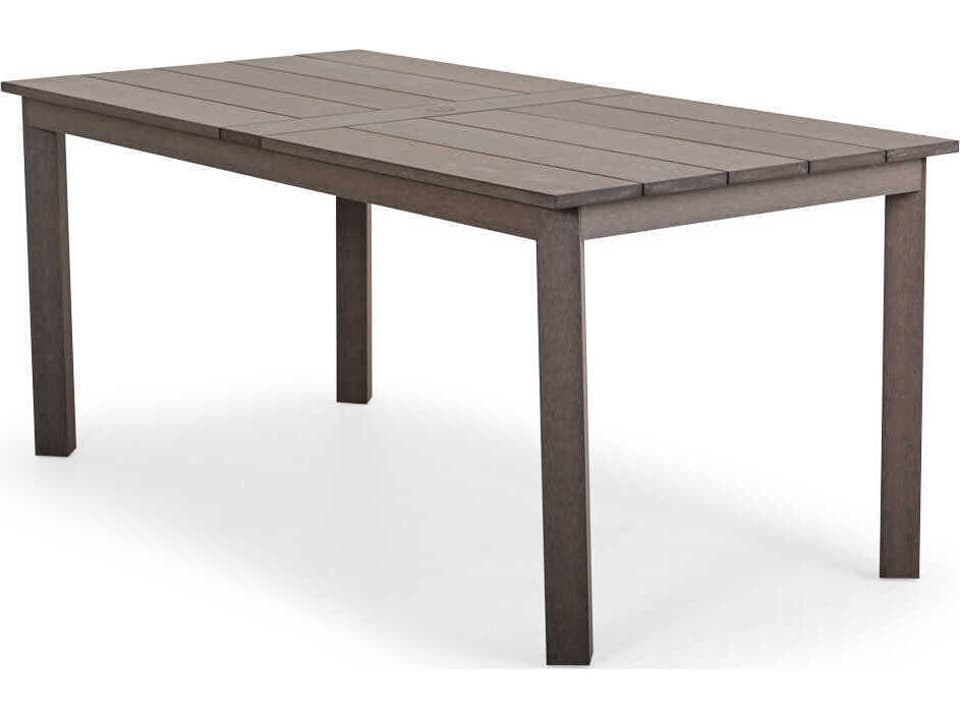 Miramar 80-Inch Rectangular PoliSoul Timber Counter Height Table
