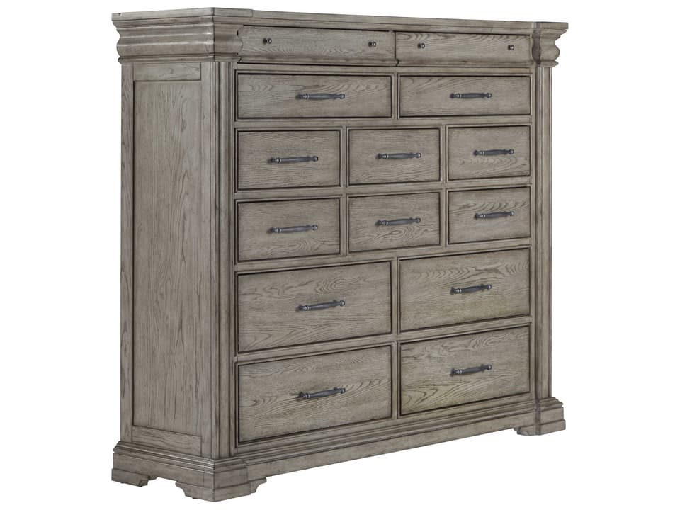 Furniture Madison Ridge 14-Drawer Master Chest in Bluff Grey