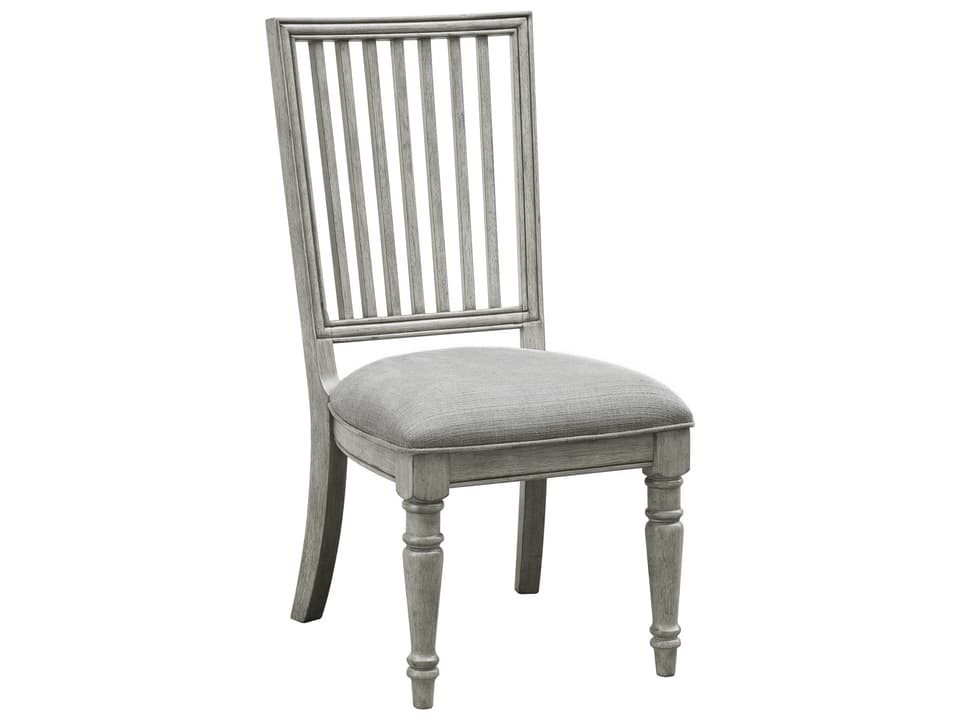Madison Ridge Upholstered Dining Side Chair in Buff Gray