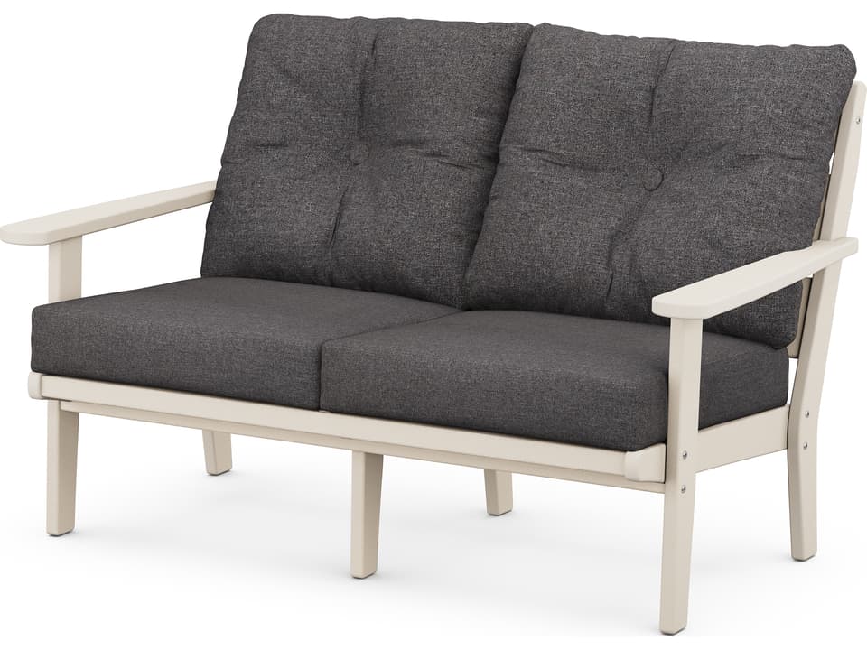 Lakeside Recycled Plastic Deep Seating Patio Loveseat