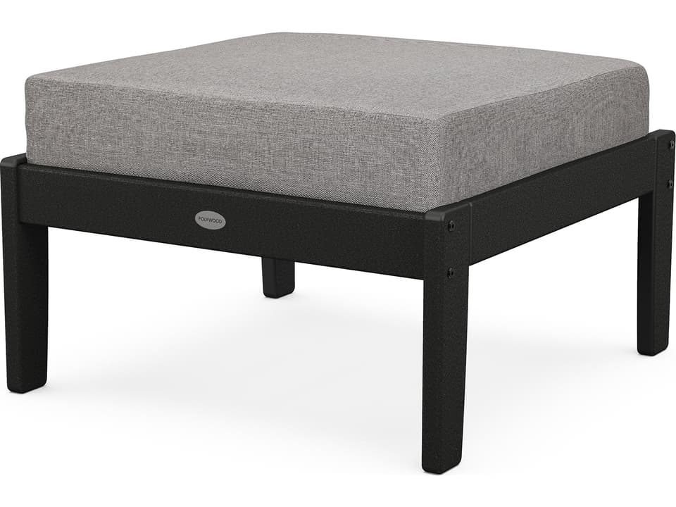Braxton Recycled Plastic Cushion Outdoor Ottoman