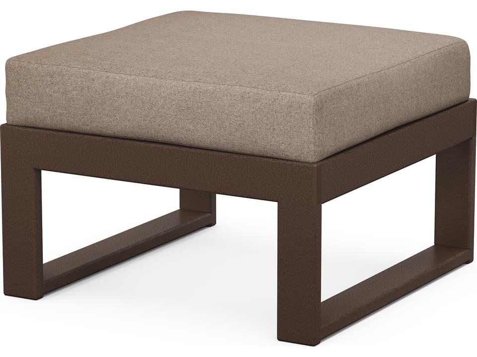 Edge Recycled Plastic Modular Outdoor Patio Ottoman