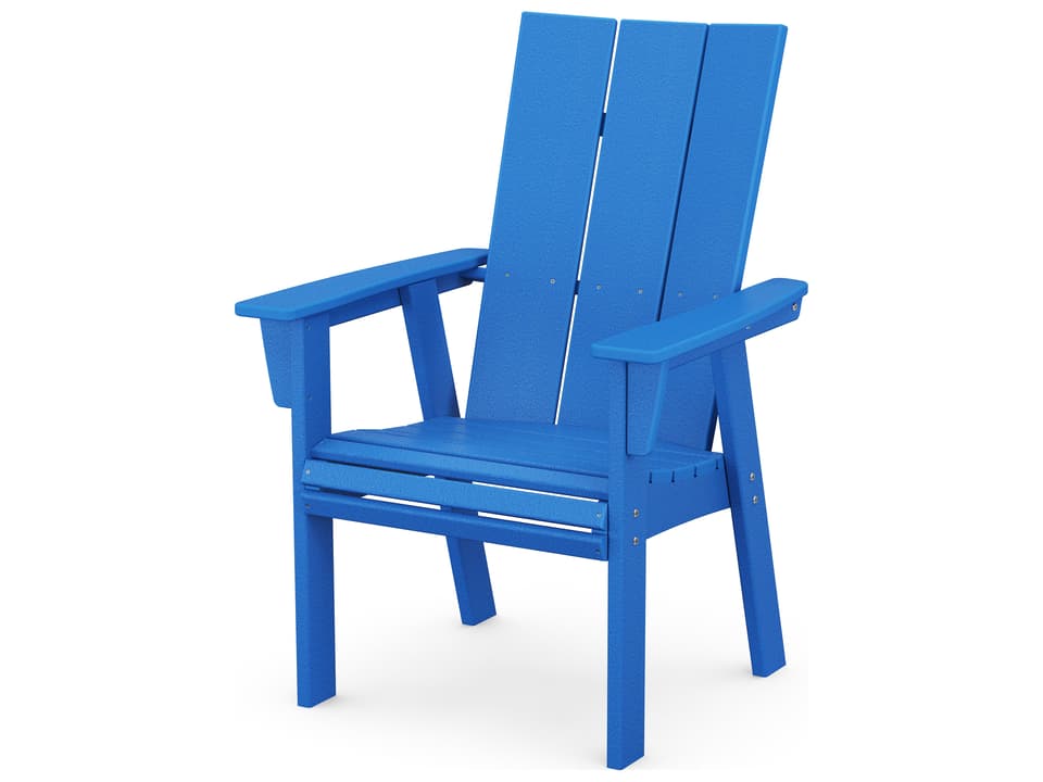 POLYWOOD Modern Curveback Adirondack Dining Chair