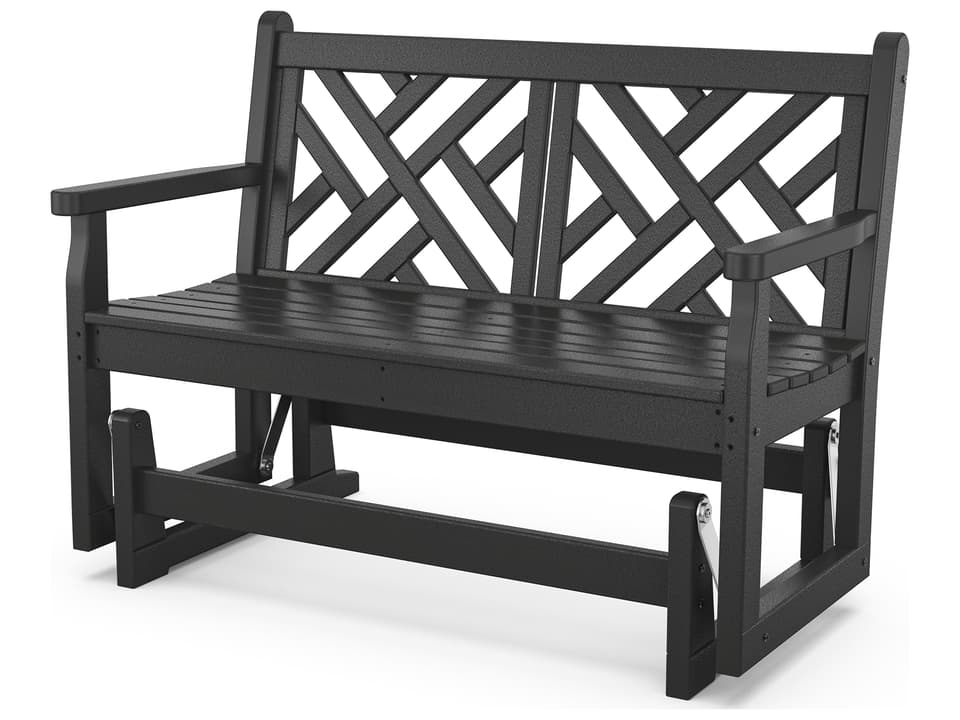 POLYWOOD® Martha Stewart by POLYWOOD Chinoiserie 48-Inch Glider