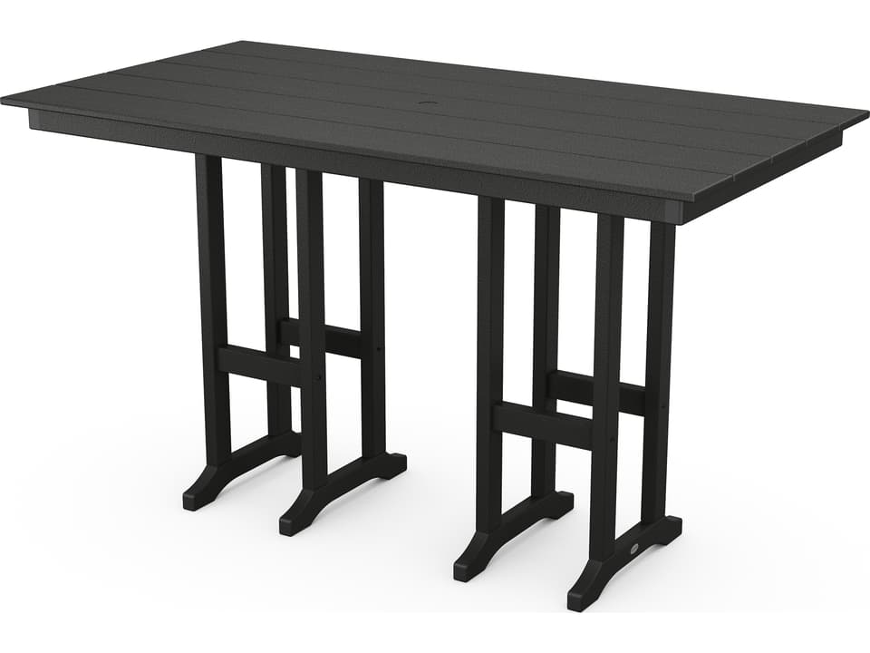 POLYWOOD Farmhouse 72-Inch Rectangular Bar Table