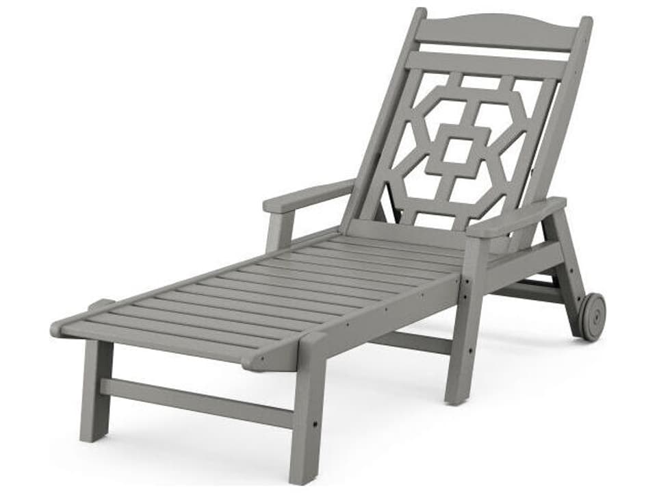Chinoiserie Outdoor Chaise Lounge