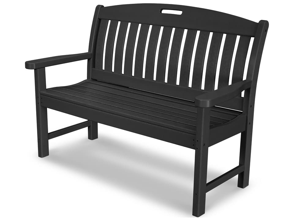 Nautical Recycled Plastic 48 Outdoor Patio Bench