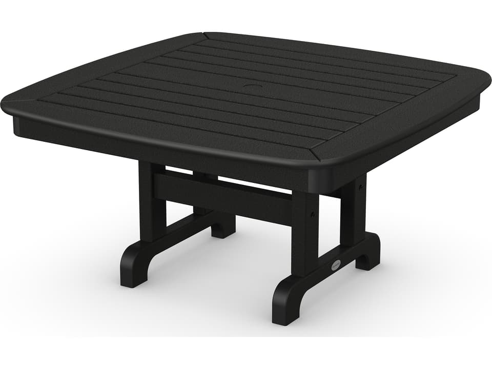 Nautical Recycled Plastic Square Outdoor Chat Table