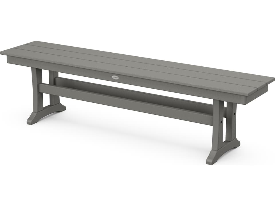 Farmhouse 65 Inch Recycled Plastic Backless Bench
