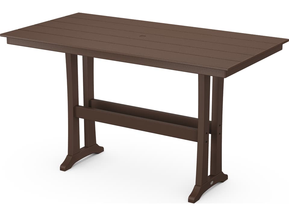 POLYWOOD Farmhouse 72-Inch Rectangular Bar Table