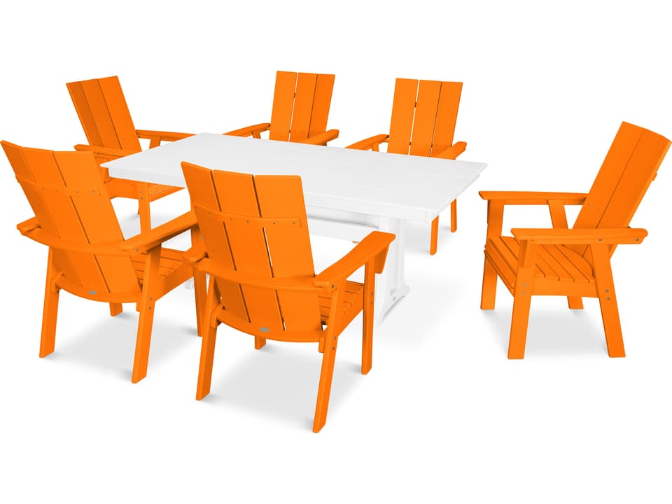 POLYWOOD Modern Farmhouse 7-Piece Dining Set