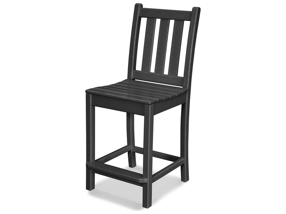 Traditional Garden Recycled Plastic Counter Height Arm Chair