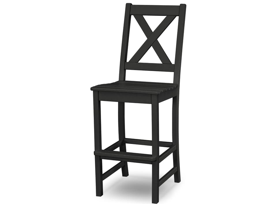 Braxton Recycled Plastic Outdoor Bar Side Chair