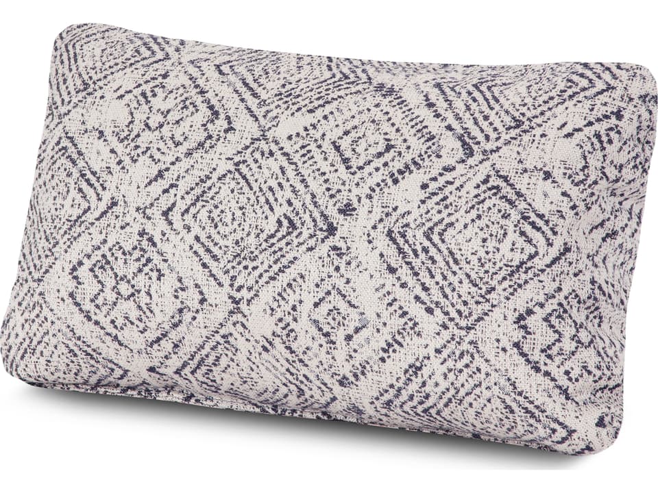 Ateeva Outdoor Lumbar Pillow in Chelsey Trellis Coral