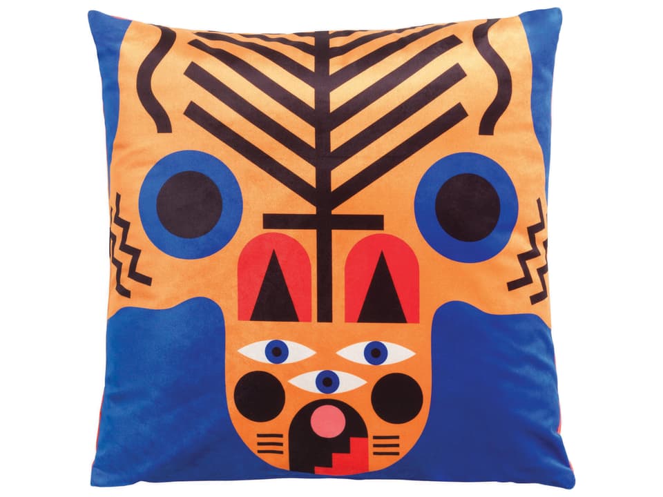 Oggian Italian Tiger Decorative Pillow by Marco Oggian