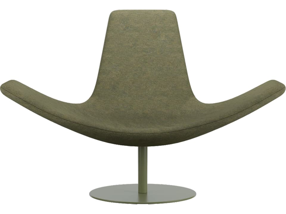 Wing Green Transformable Accent Chair by Stefano Giovannoni in Powder Coated Steel