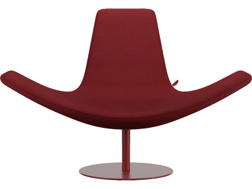 Wing Red Accent Chair by Stefano Giovannoni in Pugi Fabric