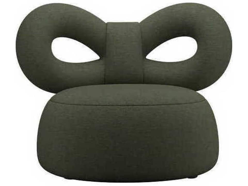 Ribbon Polypropylene Accent Chair in Green by Nika Zupanc