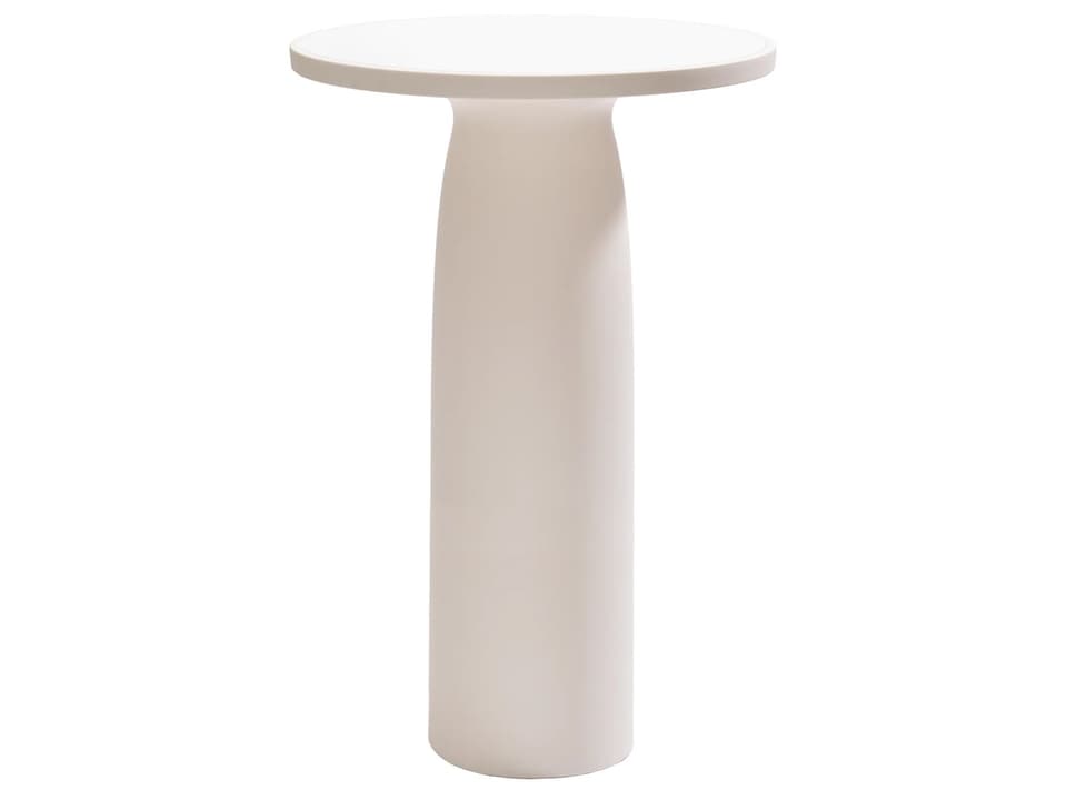 Toto Warm White HPL Round Bar Table by Stefano Giovannoni