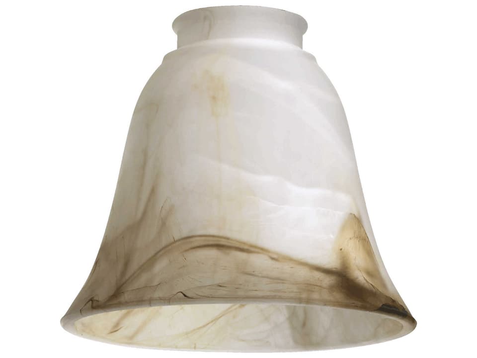 Glass Series Replacement Glass Shade in Faux Brown Alabaster