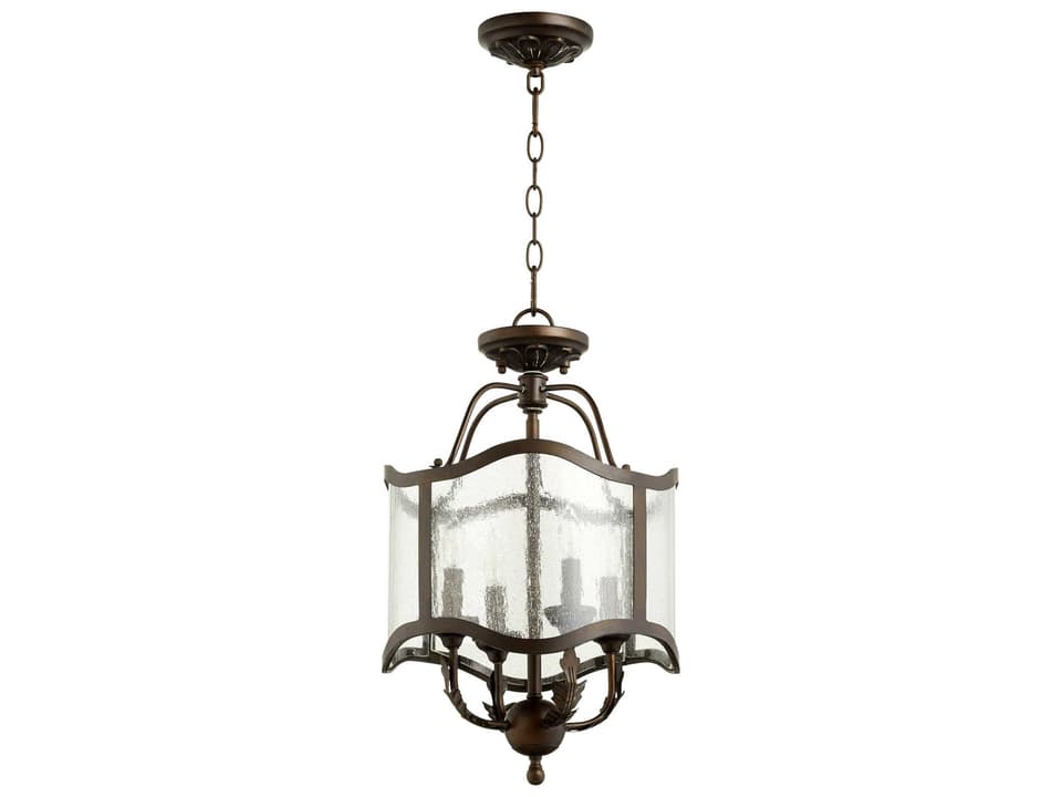 Salento 4-Light Candelabra Drum Chandelier in Vintage Copper