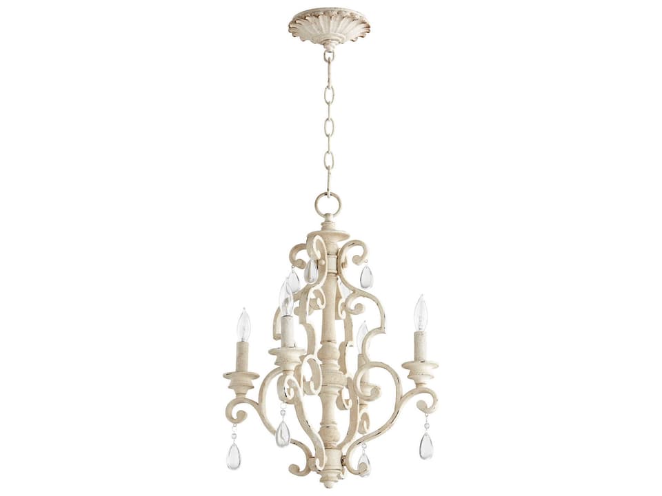 San Miguel 4-Light Chandelier in Persian White