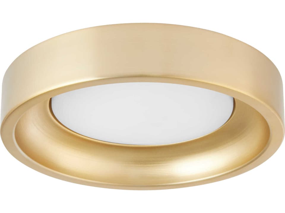 Zeus LED Patio Fan Light Kit in Aged Brass