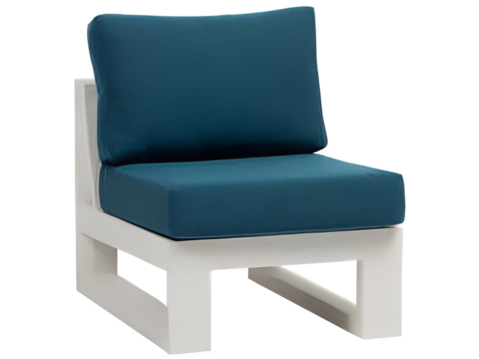 Elements 5.0 Aluminum Cushion Lounge Chair in Talc White