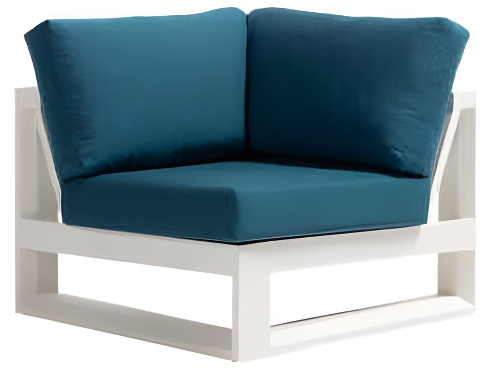 Elements 5.0 Aluminum Lounge Chair with Cushions in Talc White