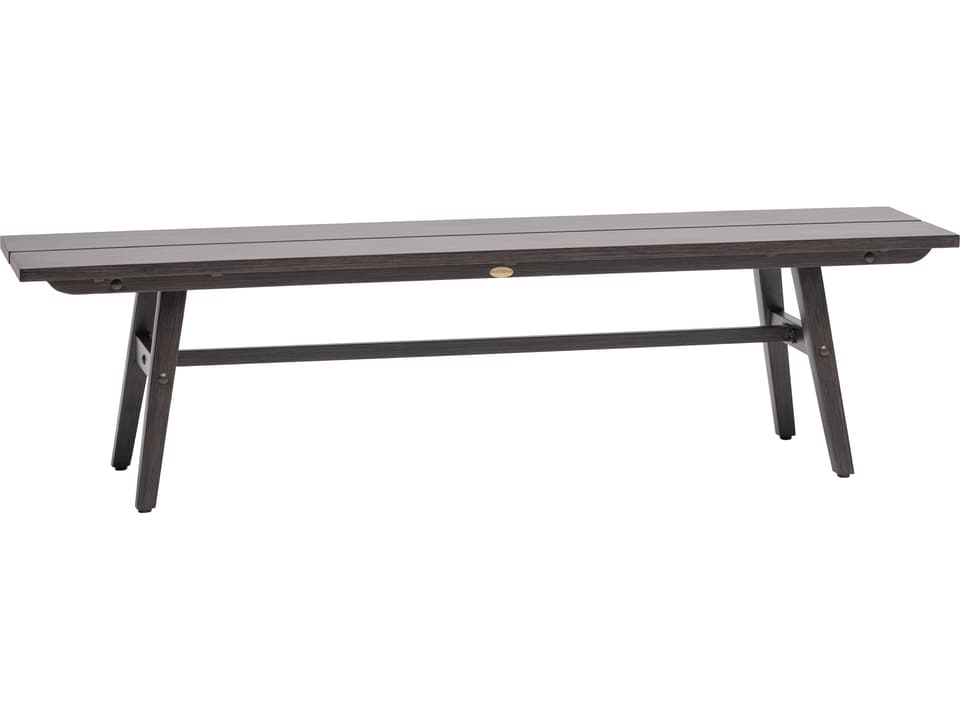 Canbria Outdoor Bench in Rusty Umber Aluminum