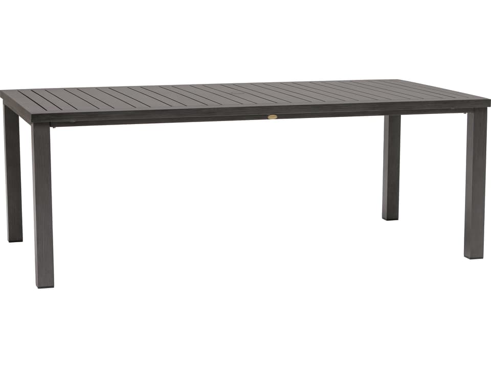 Darlee Atlantis 118-Inch Rectangular Aluminum Extension Dining