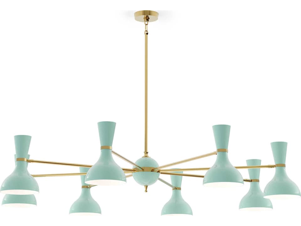 Clare 8-Light Chandelier Mid-Century Modern Design