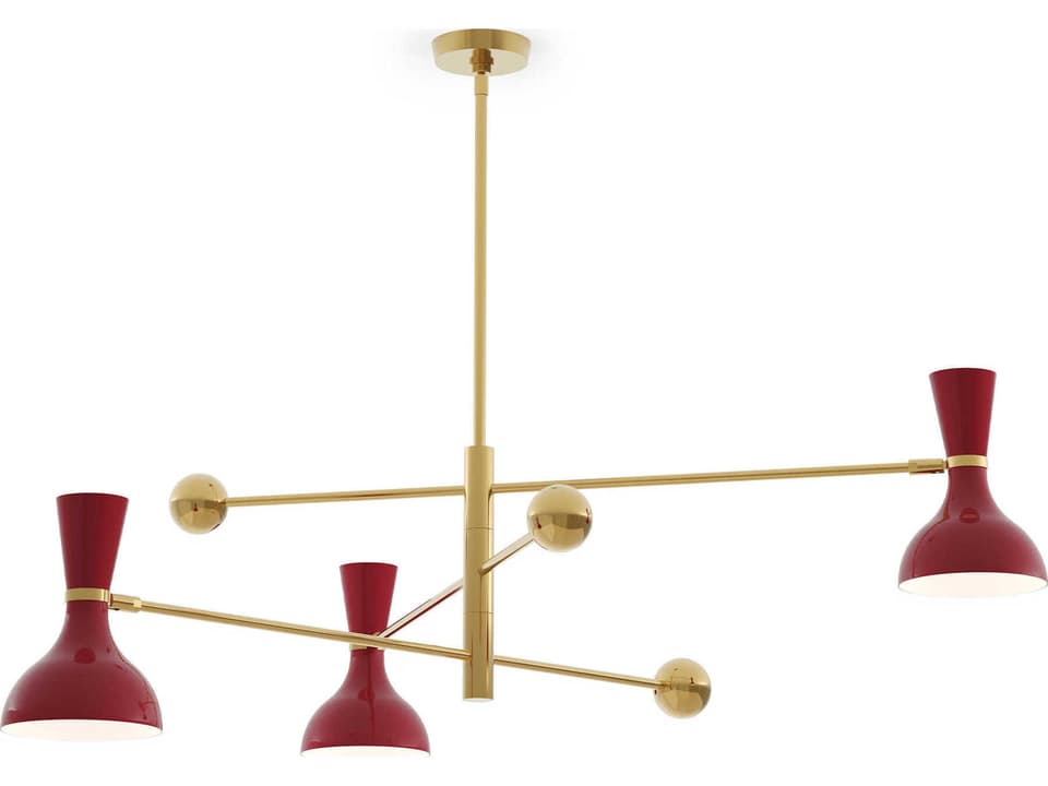 Clare 3-Light Chandelier with Metal Shades