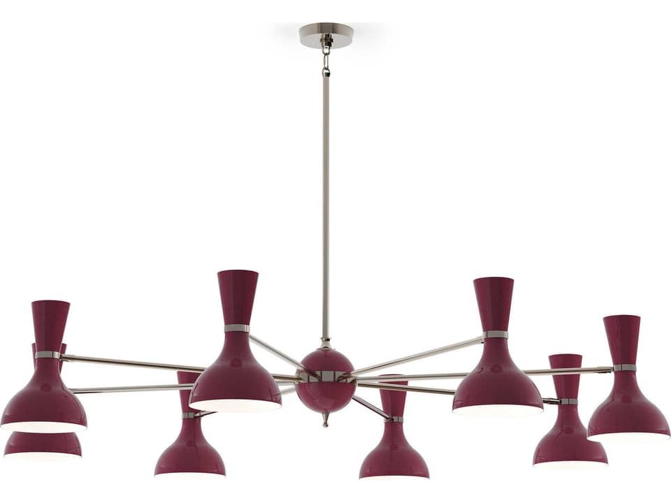 Clare 8-Light Modern Brass Chandelier