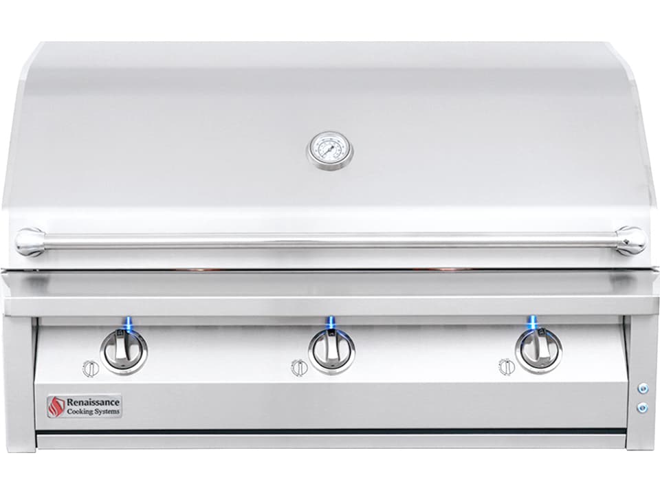 RCS American Renaissance 42 Inch Natural Gas 304 Stainless Steel Built-in Grill