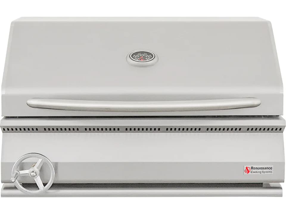 Premier 32-Inch Built-In Charcoal Grill with Adjustable Tray