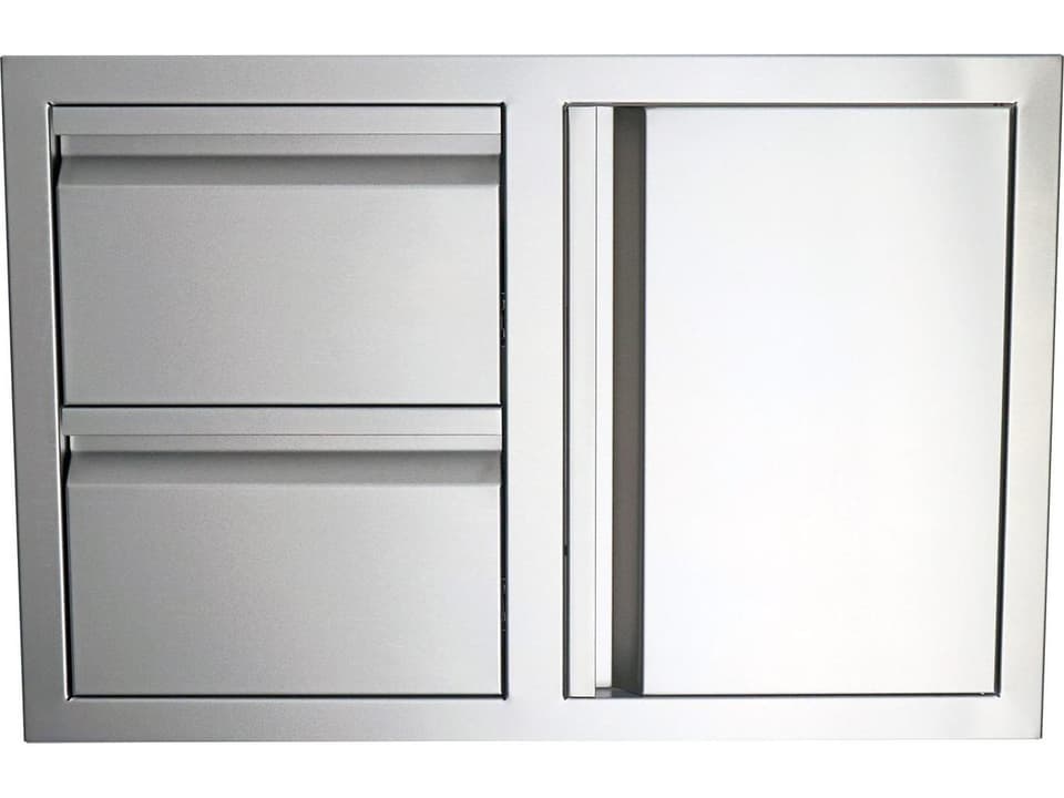 Valiant 33 Inch Stainless Double Drawer and Door Combo