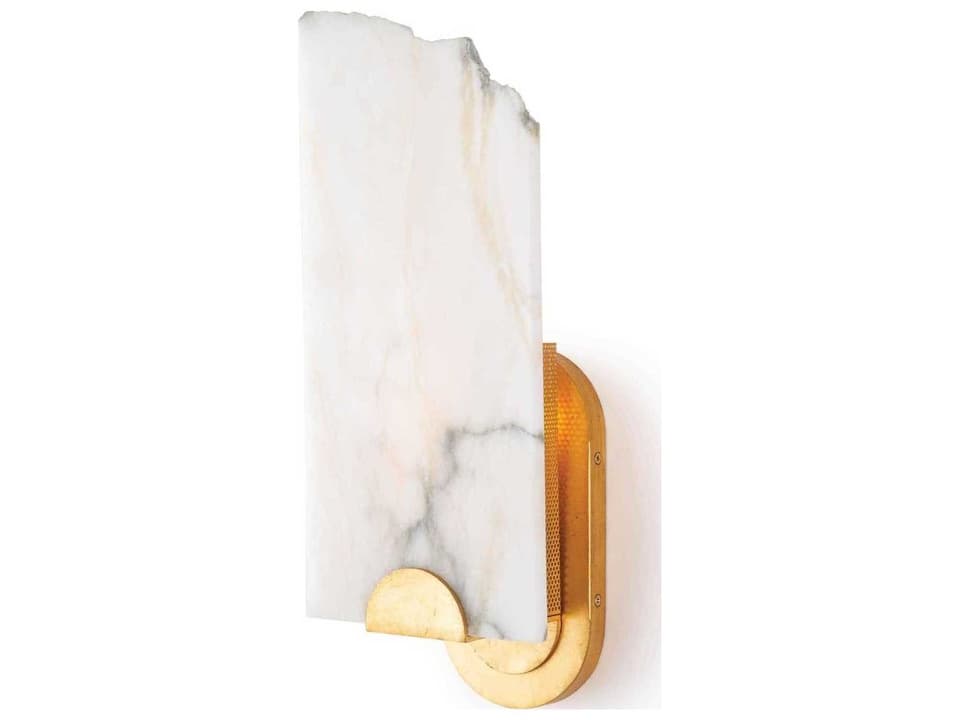 Jonah 1-Light Natural Stone Alabaster Wall Sconce