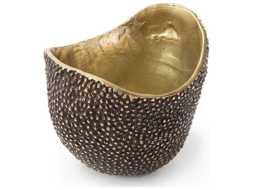 Jack Decorative Bowl in Bronze and Gold Leaf