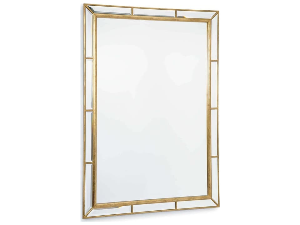 Plaza Beveled Mirror in Antique Gold Leaf