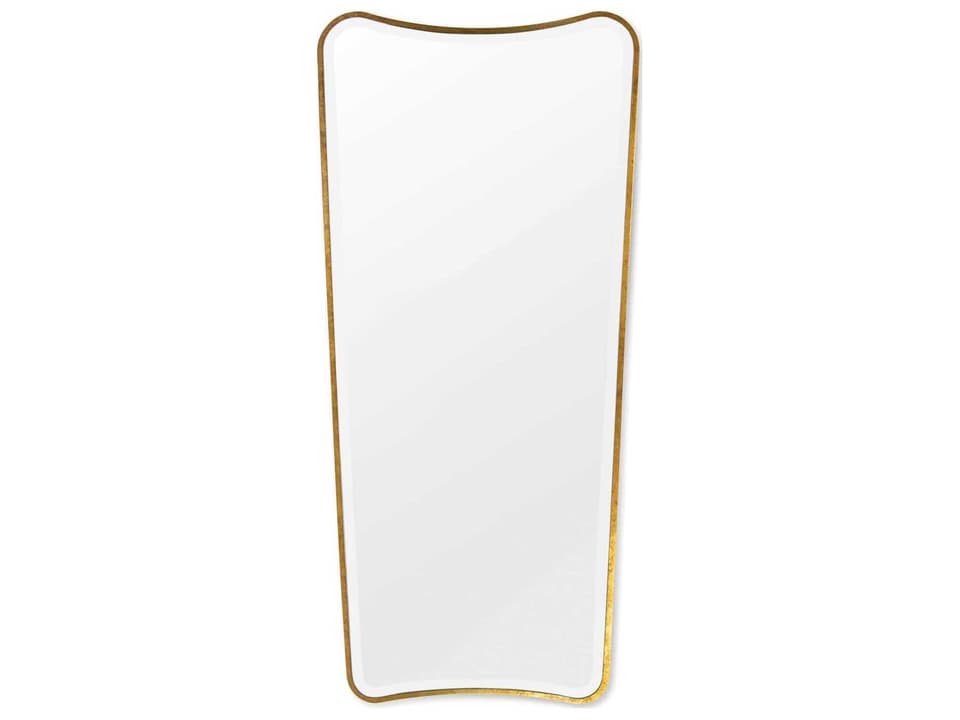Sonnet Rectangular Dressing Room Mirror in Gold Leaf