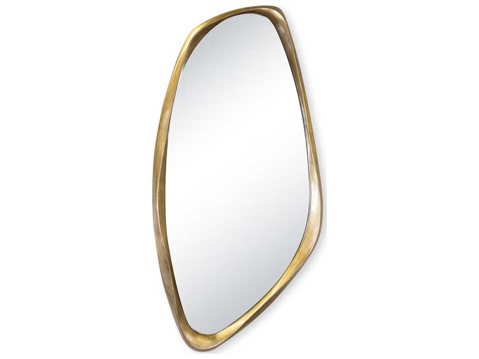 Galet Wall Mirror Antique Gold Leaf Organic Shape