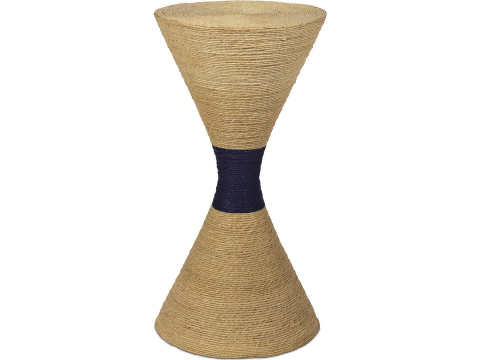Maren Round Wicker Natural Tall End Table