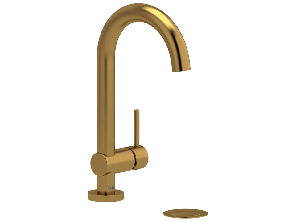 Riu Single Handle Lavatory Faucet in Brushed Gold
