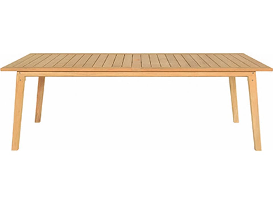 FDB Mobler Outdoor Sammen Natural Teak Rectangular Dining Table