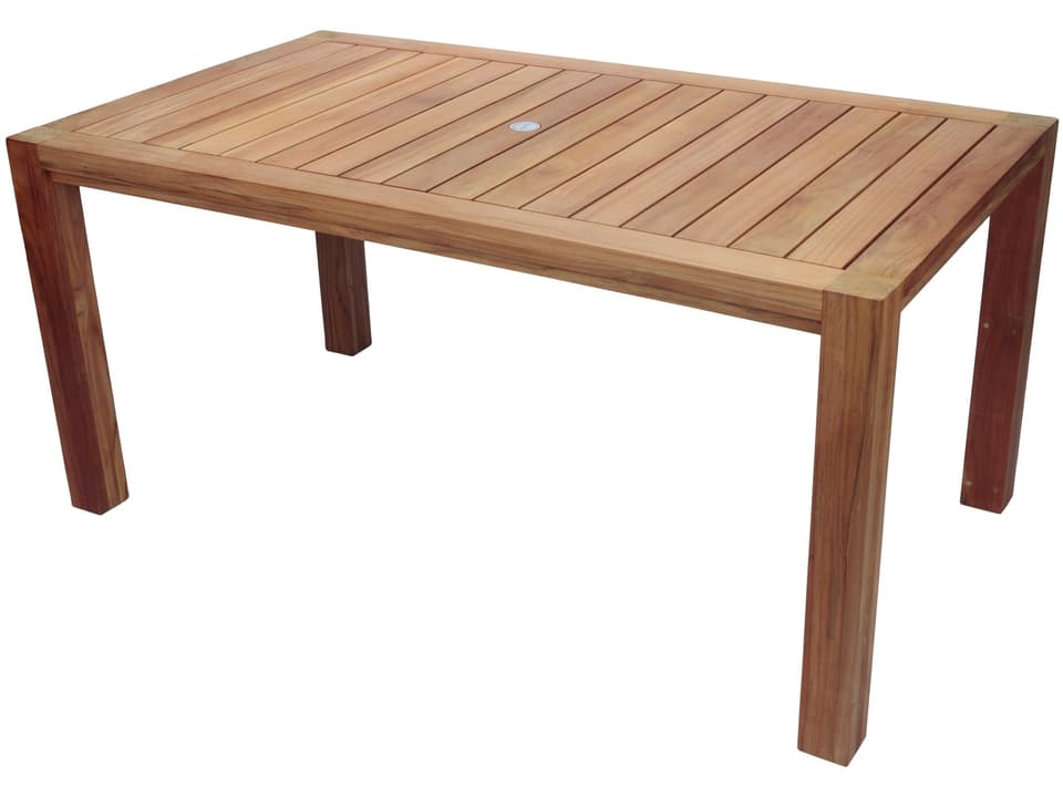 Comfort 63-Inch Rectangle Dining Table in Natural Teak