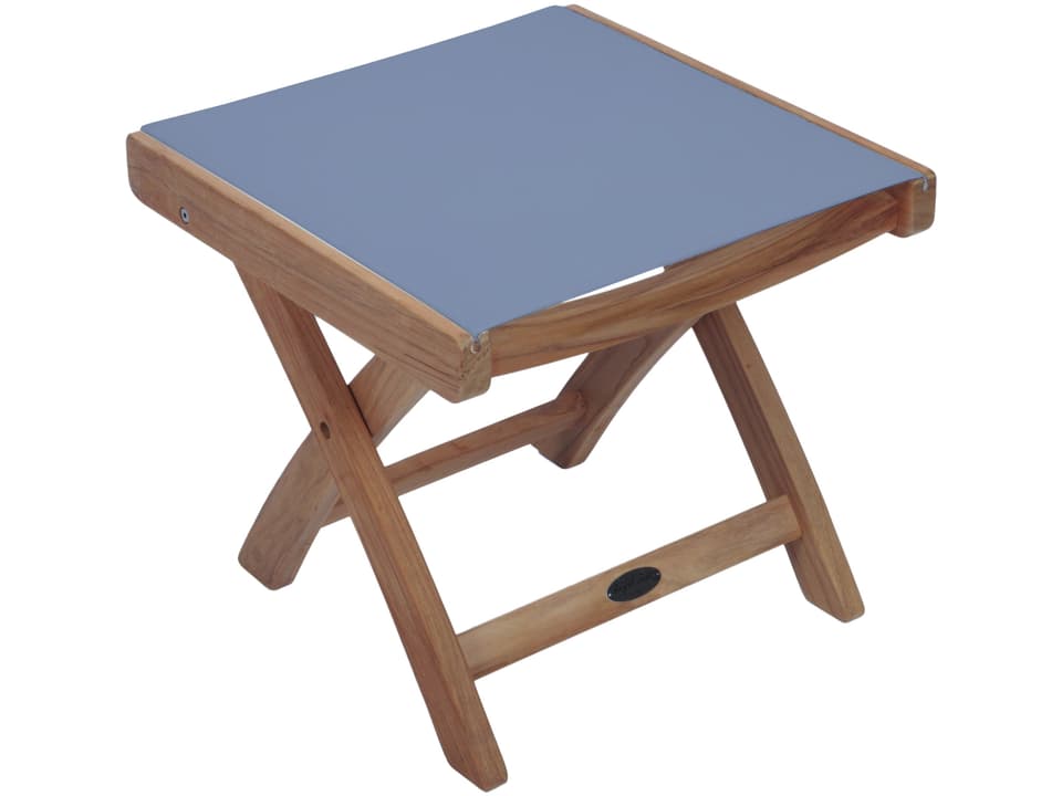 Florida Teak Sling Footrest in Black